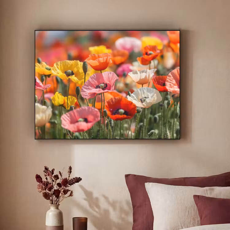 Art Frame - Bloemenveld - Klaprozen - Kleurrijk — 3