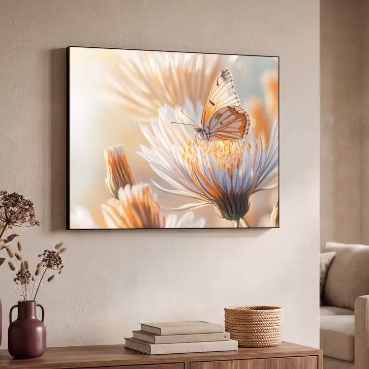 Art Frame - Vlinder - Bloem - Oranje — 7