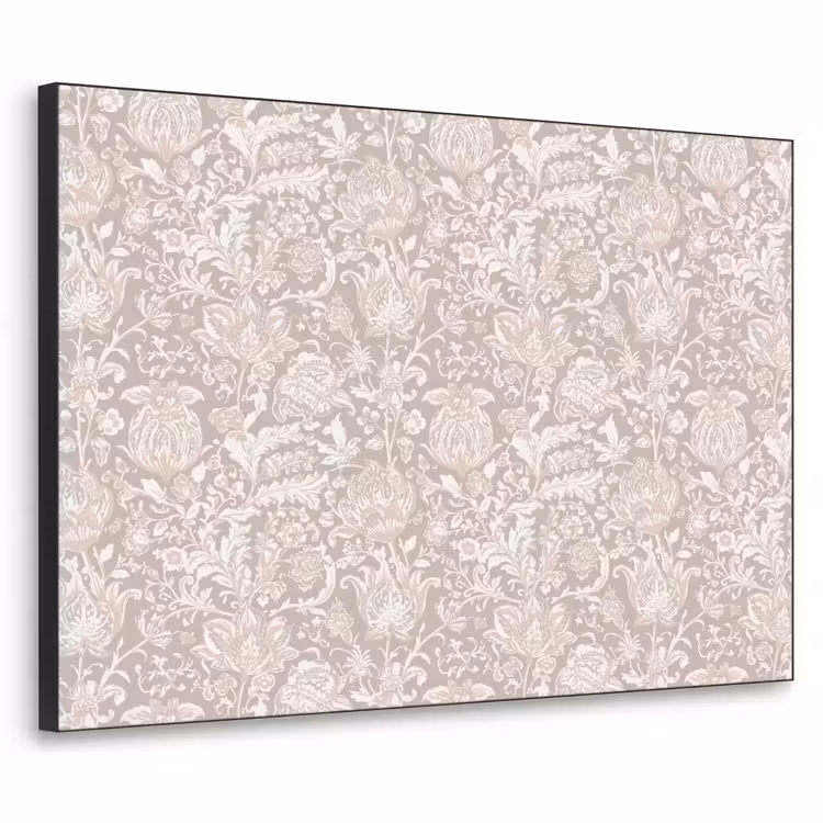 Art Frame - Bloemenprint - Grijs - Crème — 1