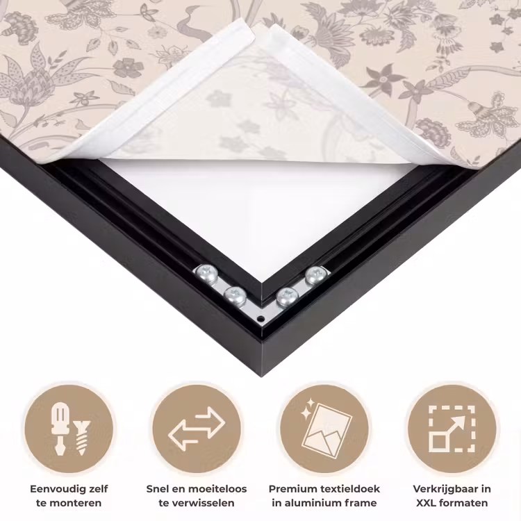 Art Frame - Patroon - Bloemen - Paars — 4