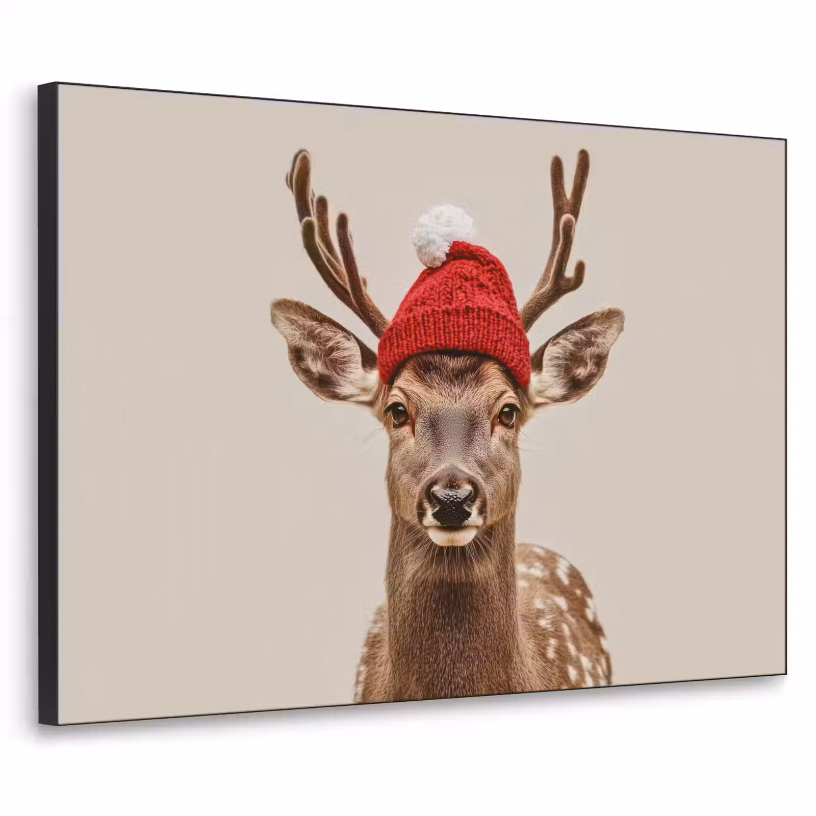 Art Frame - Hert - Kerst - Muts - Dieren - Winter - Grappig — 1
