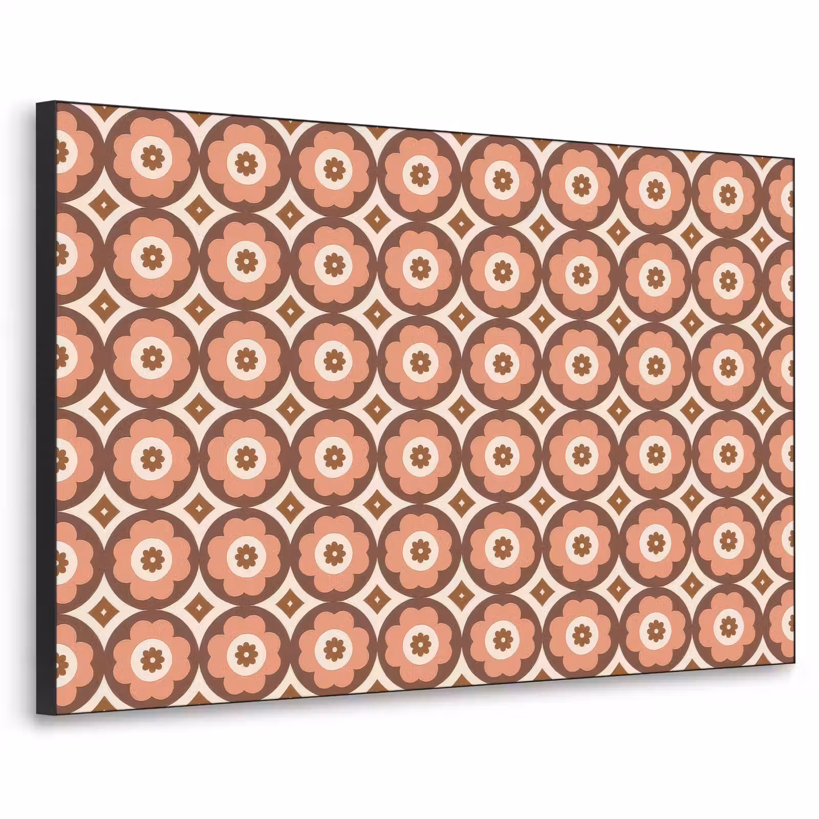 Art Frame - Bloemvormen - Patroon - Roze - Vintage — 1