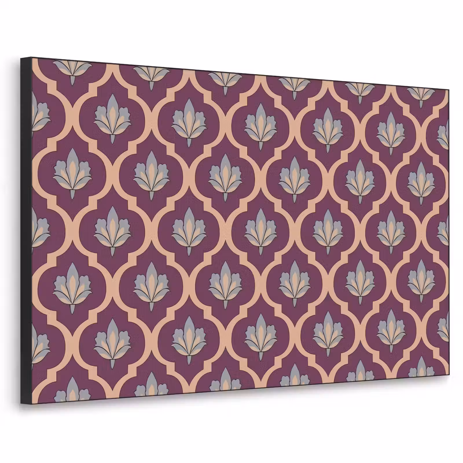 Art Frame - Patroon - Paars - Bloem — 1