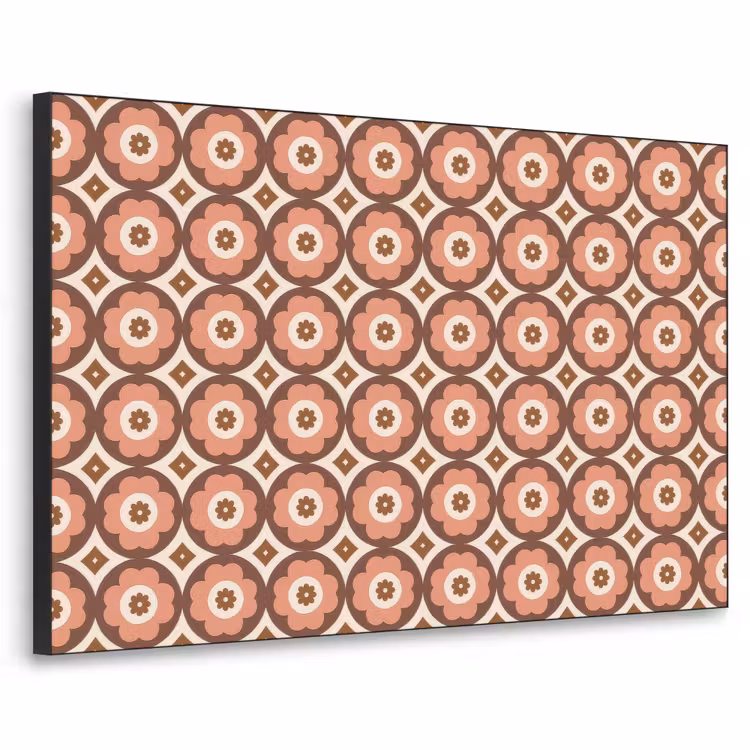 Art Frame - Bloemvormen - Patroon - Roze - Vintage — 1