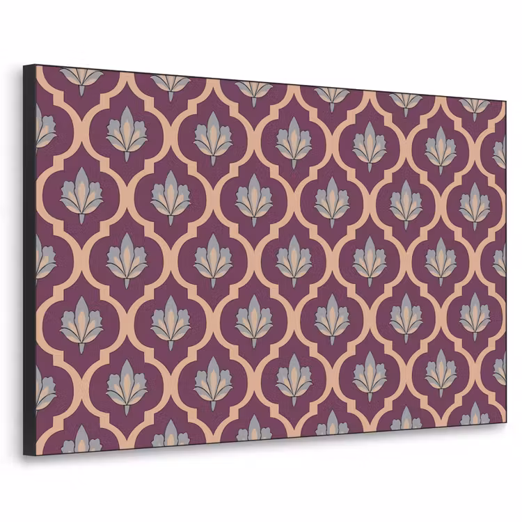 Art Frame - Patroon - Paars - Bloem — 1