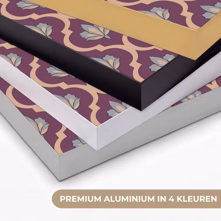 Art Frame - Patroon - Paars - Bloem — 2