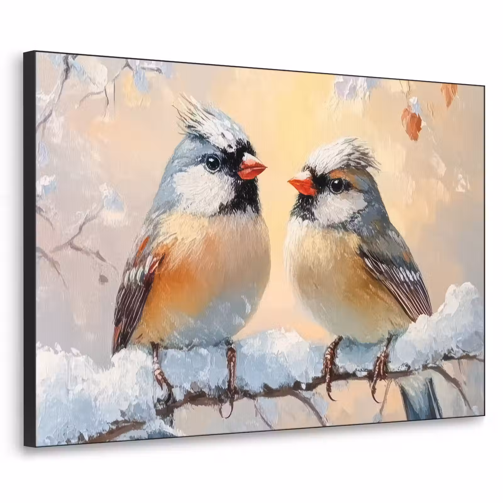 Art Frame - Vogels - Tak - Winter - Sneeuw — 1