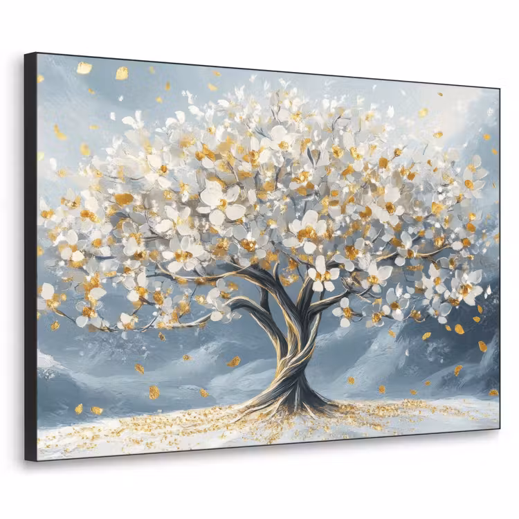 Art Frame - Boom - Winter - Levensboom - Modern - Goud — 1