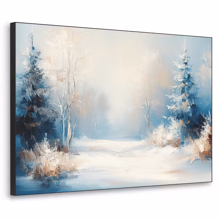 Art Frame - Bos - Winter - Natuur - Abstract - Sneeuw — 1