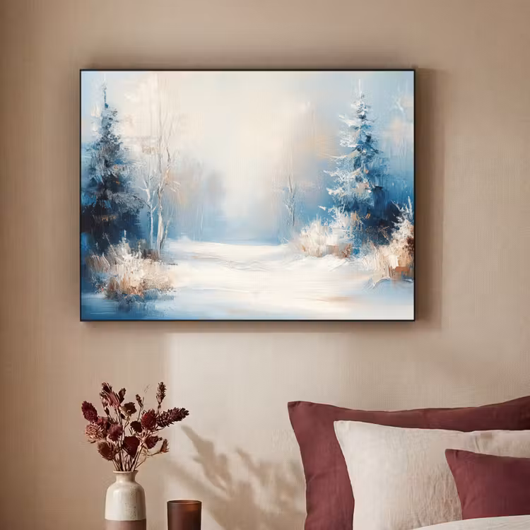 Art Frame - Bos - Winter - Natuur - Abstract - Sneeuw — 3