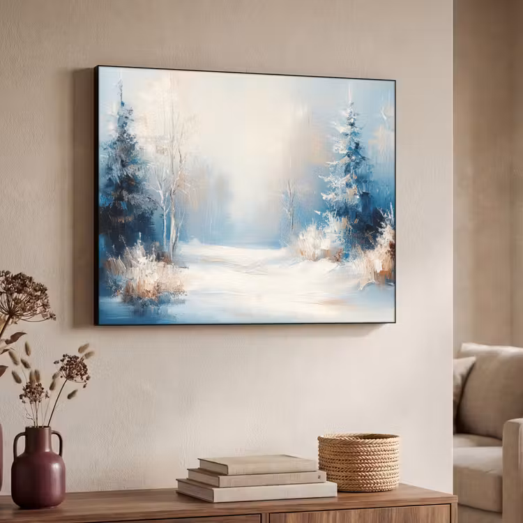 Art Frame - Bos - Winter - Natuur - Abstract - Sneeuw — 7