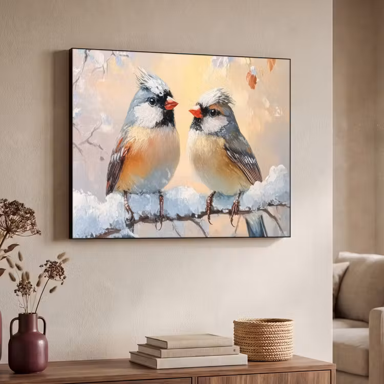 Art Frame - Vogels - Tak - Winter - Sneeuw — 7