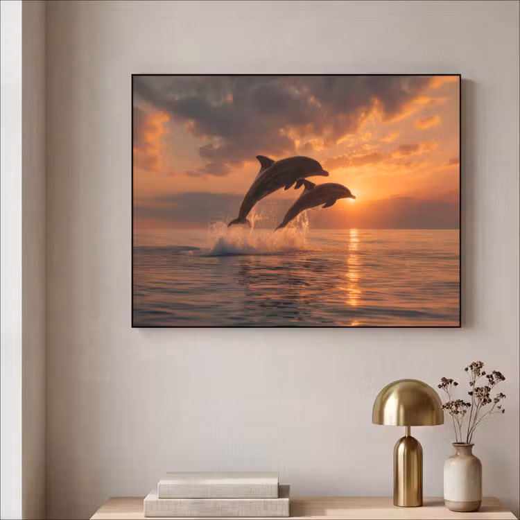 Art Frame - Dolfijnen - Zee - Realistisch — 5