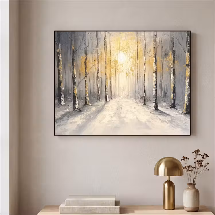 Art Frame - Winter - Abstract - Sneeuw - Natuur - Zon — 5