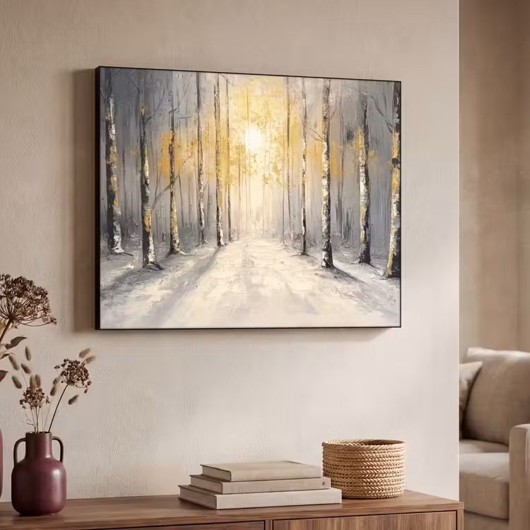 Art Frame - Winter - Abstract - Sneeuw - Natuur - Zon — 7