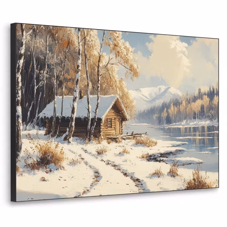 Art Frame - Winter - Sneeuw - Huis - Natuur — 1