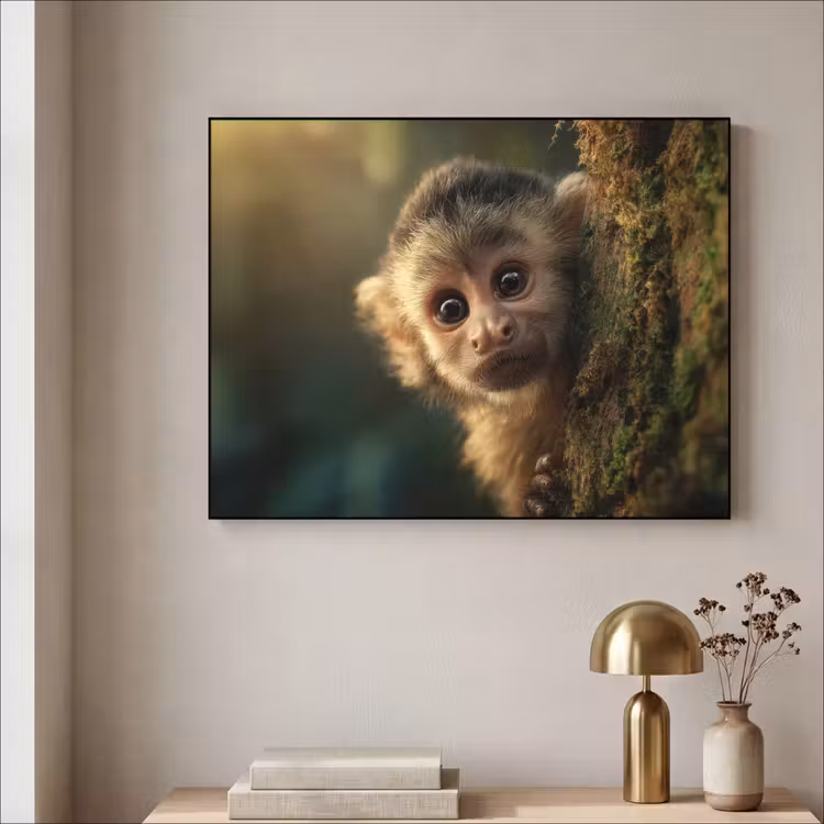 Art Frame - Aap - Boomstronk - Bruin — 5