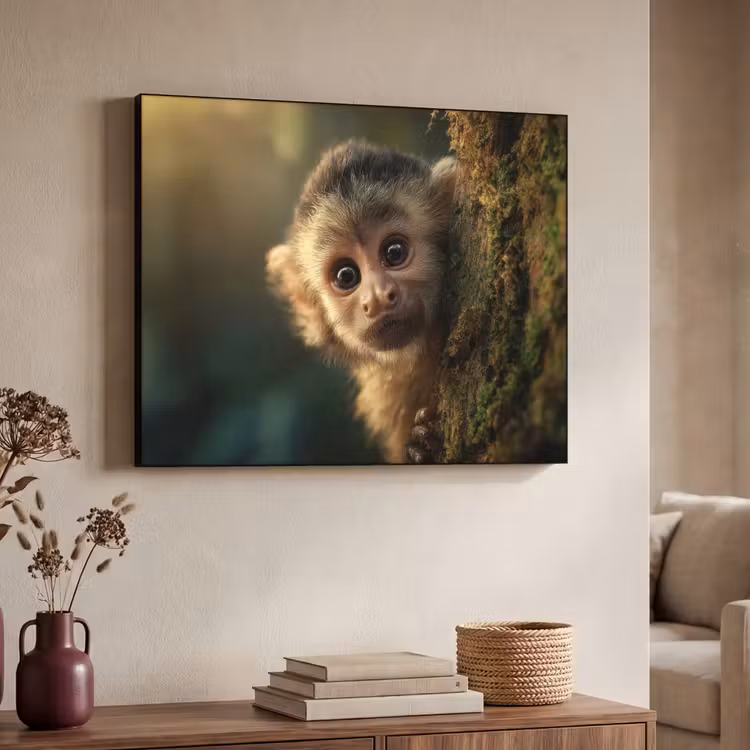 Art Frame - Aap - Boomstronk - Bruin — 7