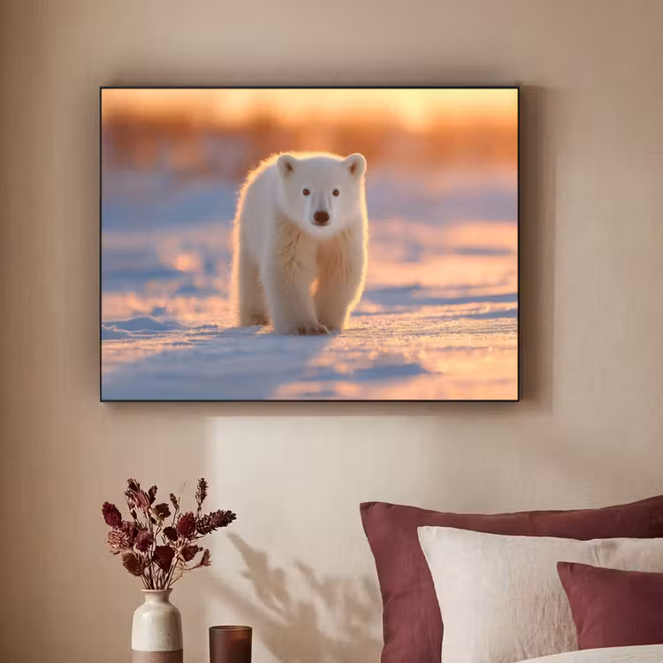 Art Frame - Ijsbeer - Sneeuw - Zonsopgang — 3