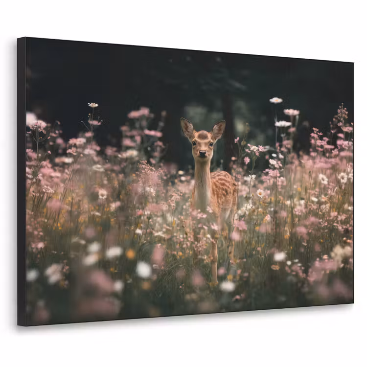 Art Frame - Hert - Wilde bloemen - Bos — 1