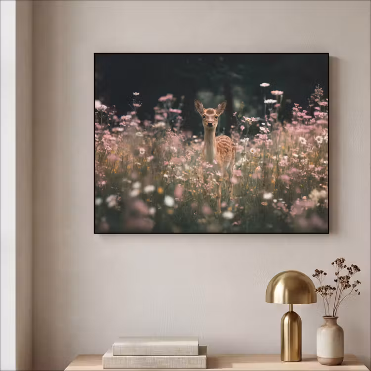 Art Frame - Hert - Wilde bloemen - Bos — 5