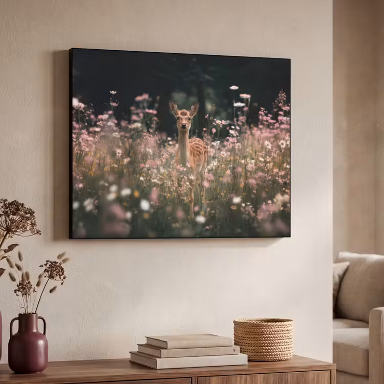 Art Frame - Hert - Wilde bloemen - Bos — 7