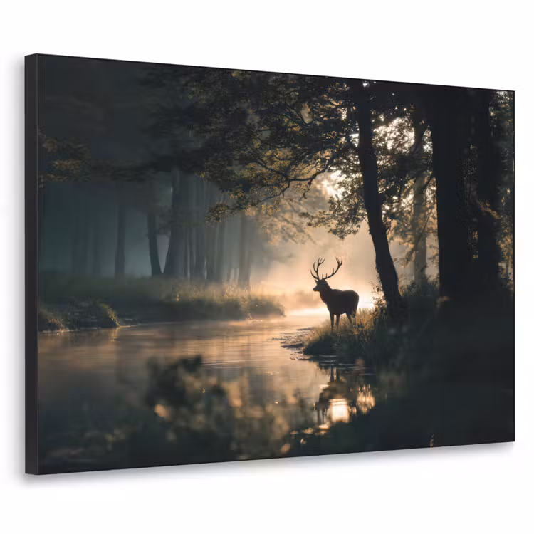 Art Frame - Hert - Bosbeek - Mystiek — 1