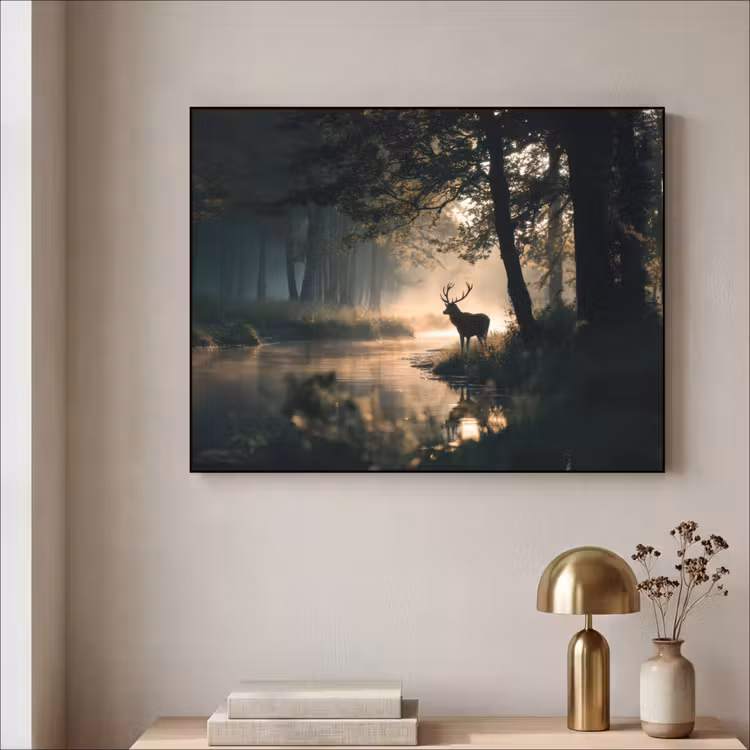 Art Frame - Hert - Bosbeek - Mystiek — 5