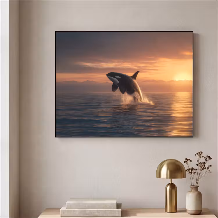Art Frame - Orka - Zee - Zonsondergang — 5