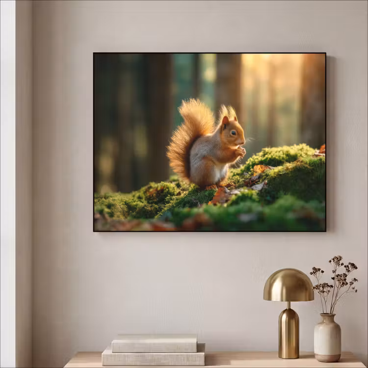 Art Frame - Eekhoorn - Nootje - Gras — 5