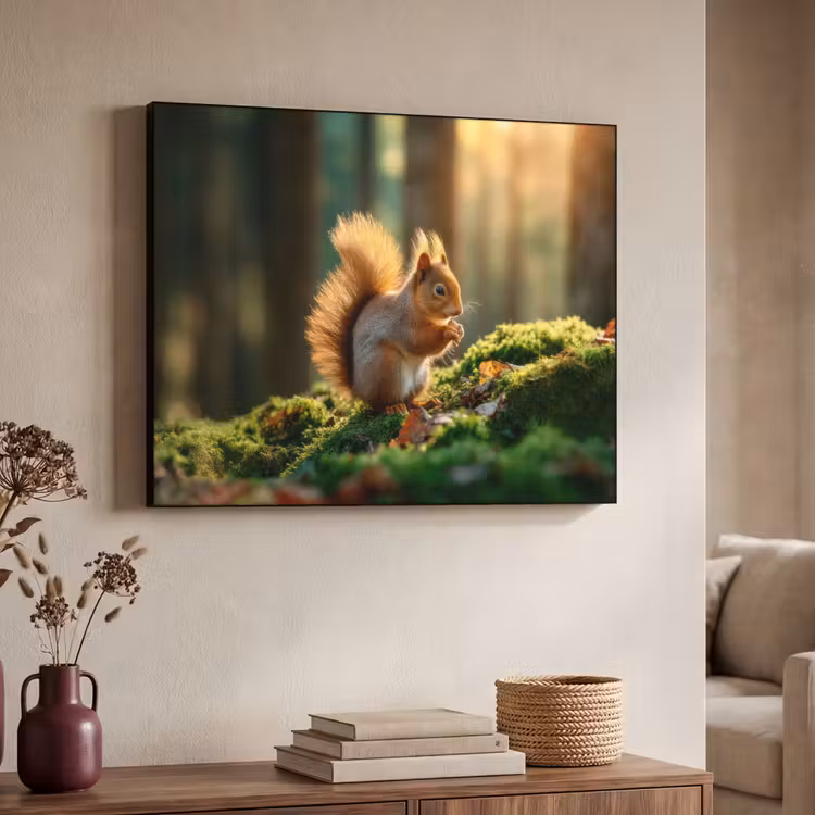 Art Frame - Eekhoorn - Nootje - Gras — 7