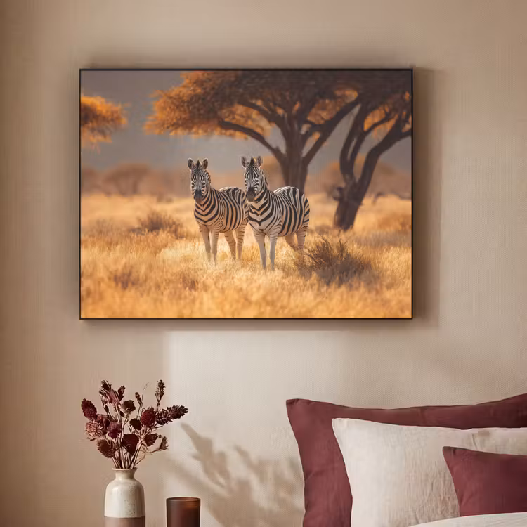 Art Frame - Zebra's - Savannelandschap - Gras — 3