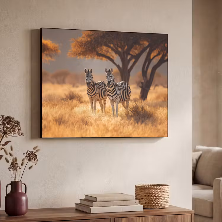 Art Frame - Zebra's - Savannelandschap - Gras — 7