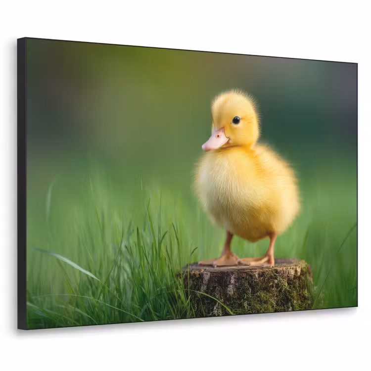 Art Frame - Kuiken - Eend - Geel - Gras — 1