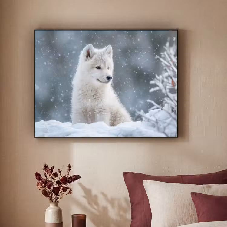 Art Frame - Wolf - Pup - Sneeuw — 3