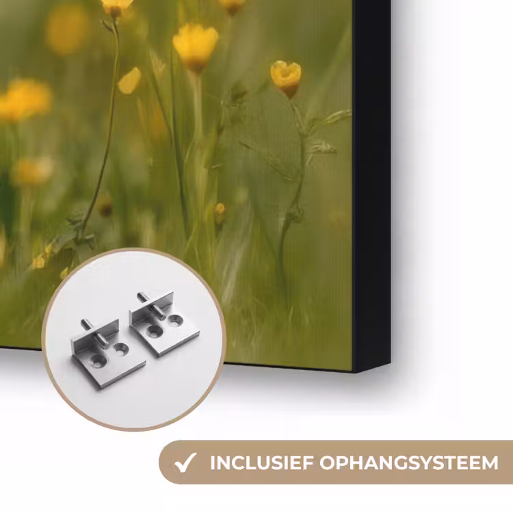 Art Frame - Lammetje - Gras - Bloemen - Geel — 6