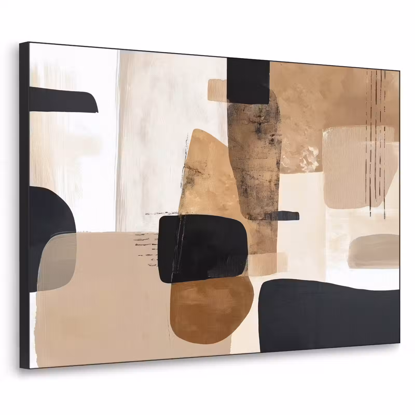 Art Frame - Vlakken - Abstract - Zwart - Strepen — 1