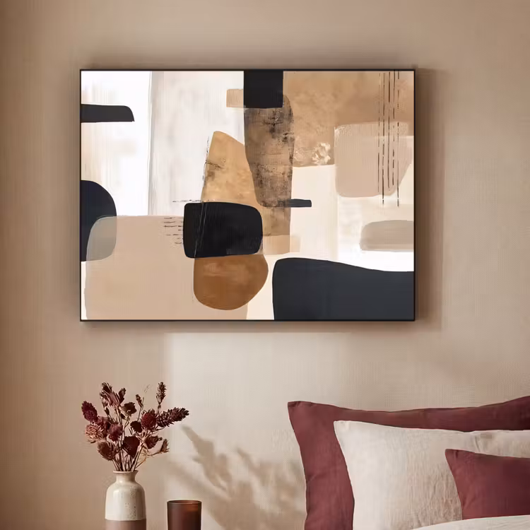 Art Frame - Vlakken - Abstract - Zwart - Strepen — 3