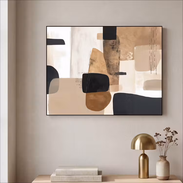 Art Frame - Vlakken - Abstract - Zwart - Strepen — 5