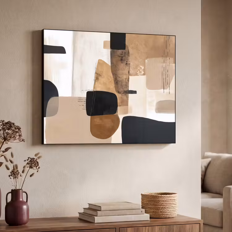 Art Frame - Vlakken - Abstract - Zwart - Strepen — 7