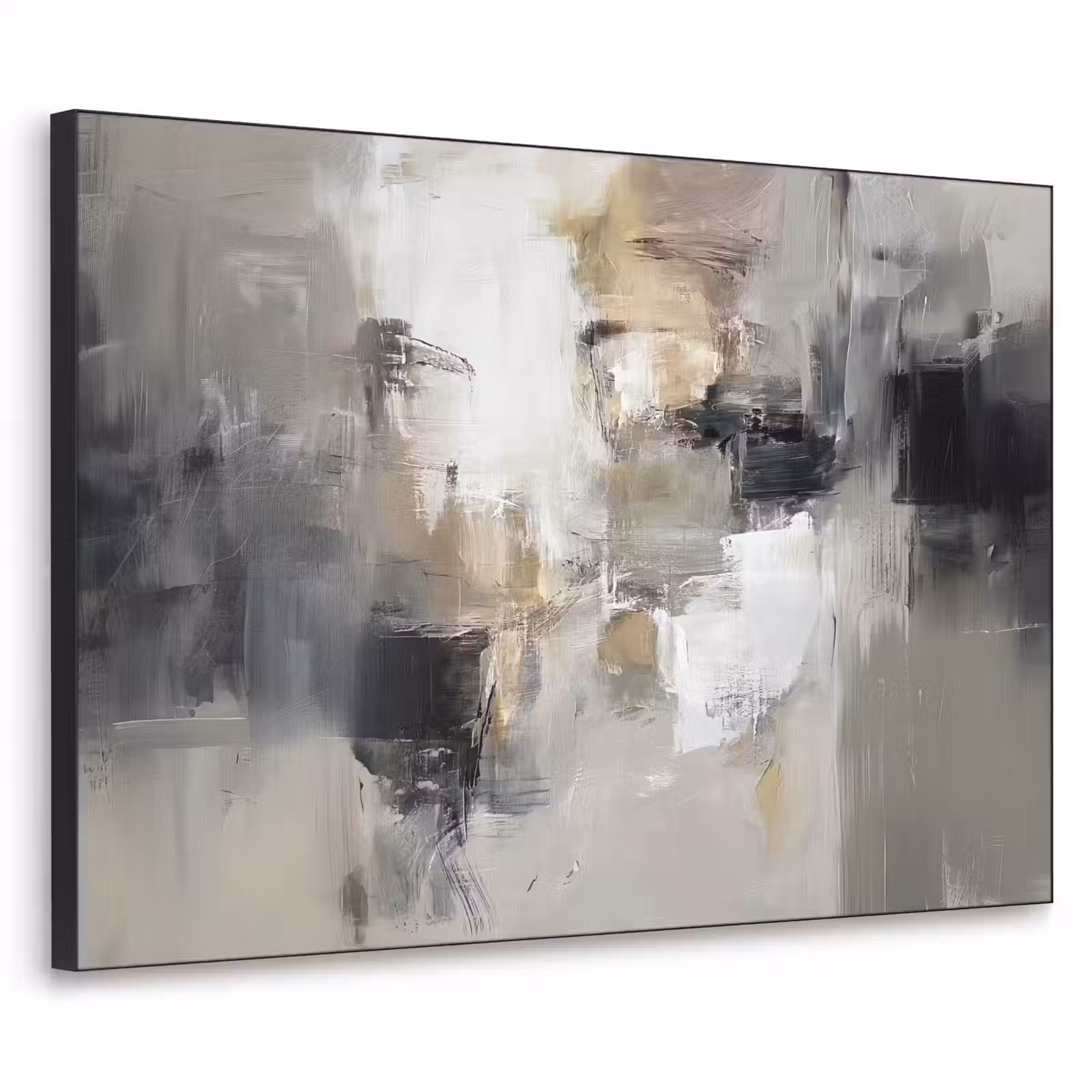 Art Frame - Kleurenpalet - Penseelstreken - Beige - Nevelig — 1