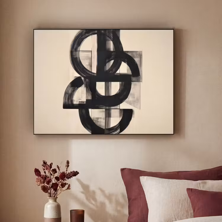 Art Frame - Cirkels - Lijnen - Vormen - Zwart — 3