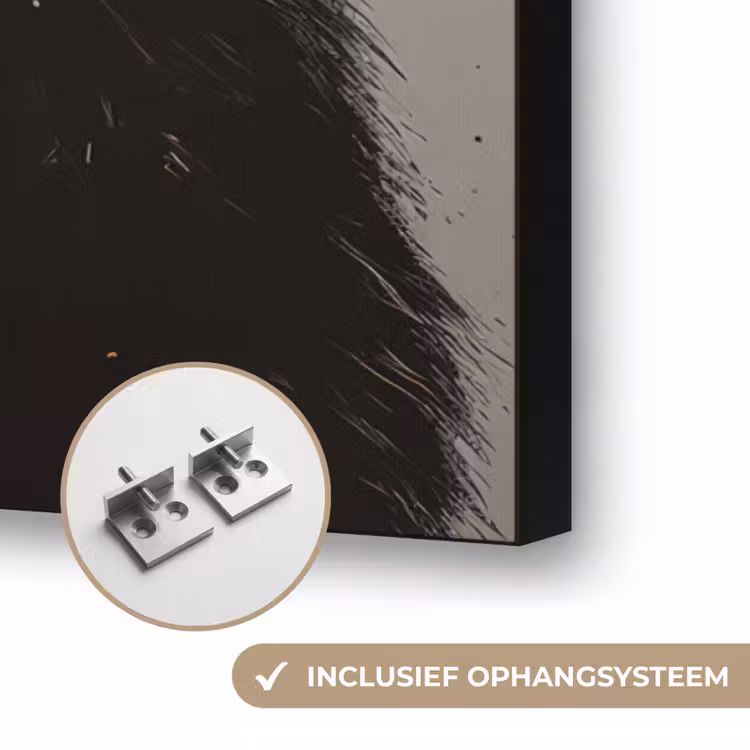 Art Frame - Aap - Chimpansee - Banaan - Geel - Dieren - Stropdas — 6