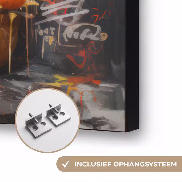 Art Frame - Burger - Eten - Kunst - Grijs - Graffiti — 6