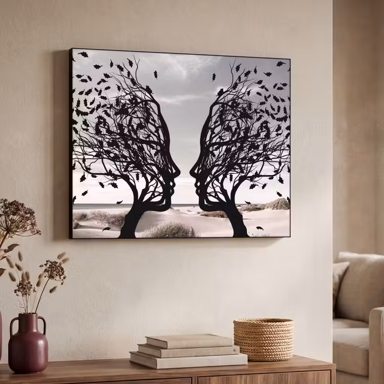 Art Frame - Bomen - Gezicht - Bladeren - Moderne kunst — 7