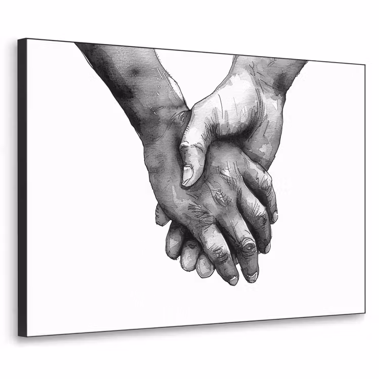Art Frame - Handen - Zwart wit - Modern - Kunst — 1