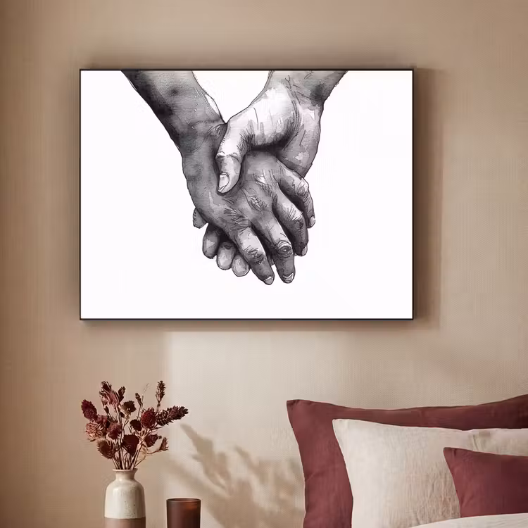 Art Frame - Handen - Zwart wit - Modern - Kunst — 3