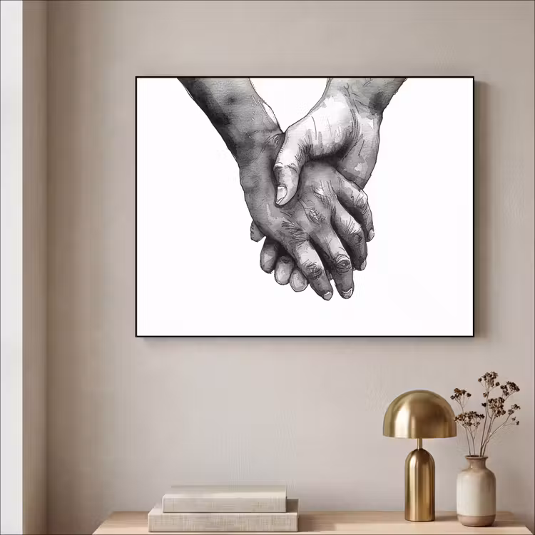 Art Frame - Handen - Zwart wit - Modern - Kunst — 5