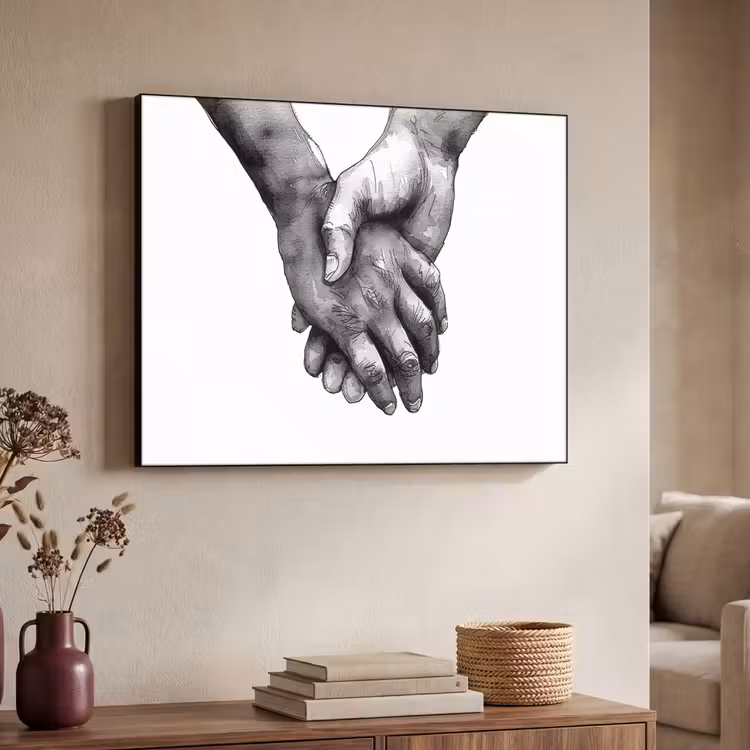 Art Frame - Handen - Zwart wit - Modern - Kunst — 7
