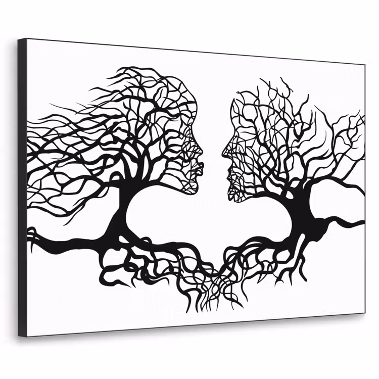 Art Frame - Bomen - Gezicht - Kunst - Abstract — 1